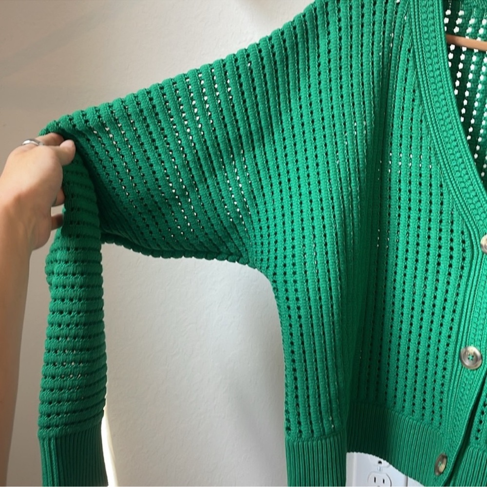 Lululemon Cotton Crochet Mesh Relaxed-Fit Cardigan - Picture 5 of 5